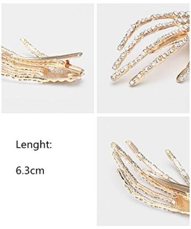 Halloween Costumes Hair Clips Accessories - Rhinestone Skeleton Hand Hair Clip Bone Hair Claws Barettes Pins Birthday Christmas Party CosplayGifts for Women Girls - Buy Online on GoSupps.com