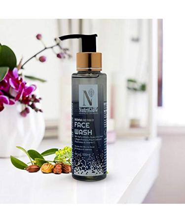 NutriGlow Advanced Organics Derma Repair Face Wash - Revitalize Brighten & Smooth Skin | 100ml Almond - Buy Online on GoSupps.com