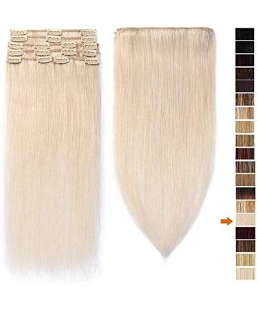 Buy Cheap 100% Remy Human Hair Clip-In Extensions - Thin & Smooth White Bleach #70-1 (18 70g) - International Shipping Available - Buy Online on GoSupps.com