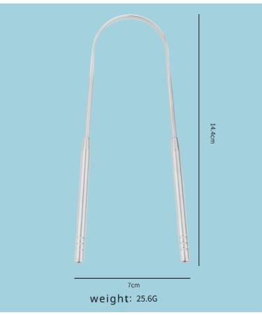Stainless Steel Tongue Scraper - Fight Bad Breath & Enhance Oral Care | Travel Essential for Fresh Breath - Buy Online on GoSupps.com
