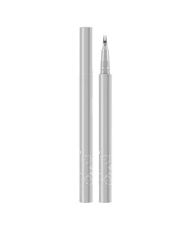 Black Eyeliner | Double Tip Eyelash Pencil and Eyeliner Liquid | Natural Lower Eyelashes Liquid Black Liquid Eye Liner for Adults Girls Gray Brown