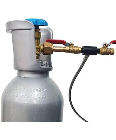 VaVoger Paintball CO2 Tank Refill Station - Stainless Steel Connector Hose for 12oz, 16oz, 20oz Tanks - Buy Online on GoSupps.com