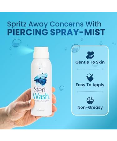 Buy Steri-Wash Aftercare Piercing Spray - 25 Case / 3 oz | International Shipping Available - Buy Online on GoSupps.com