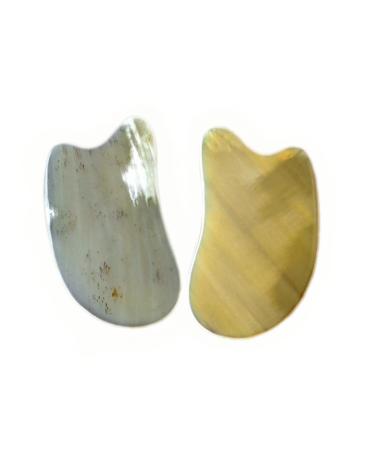 UNbit Various styles of ox horn facial scraping board are now hand-made pointed ox horn scraping board Comb
