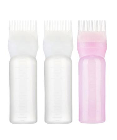 3 x root ridge applicator bottle 118 ml bottle comb with a graded reusable hair dye tool for hair dye scalp treatment