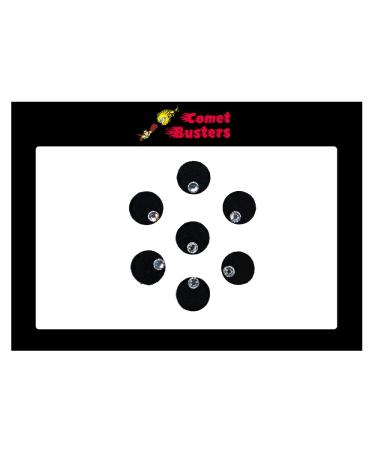 Sankalp Creation Small Round Black Velvet Bindi with Silver Stone - Unique Indian Origin Accessory for International Delivery - Buy Online on GoSupps.com