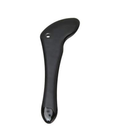 Verdant Touch Gua Sha Facial Tool Ceramic Gua Sha Plate Acupuncture Massage Tool for Face and Body Black