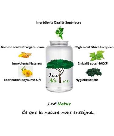 Just'Natur-Garcinia Cambogia 500 mg Fat Burner Hunger Suppressing Natural Ingredients High Quality Made in Europe 120 Capsules for a 4-Month Treatment - Buy Online on GoSupps.com