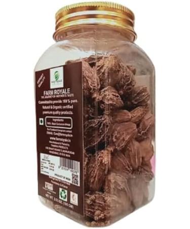 Farm Royale Black Cardamom Whole ||100gm ||100% Pure and Natural||Export Quality||Hand picked materrial || - Buy Online on GoSupps.com