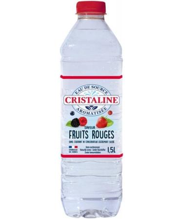 CRISTALINE - Strawberry and Raspberry Flavored Spring Water 1.50L - Set of 4 - Sold By Lot - Buy Online on GoSupps.com