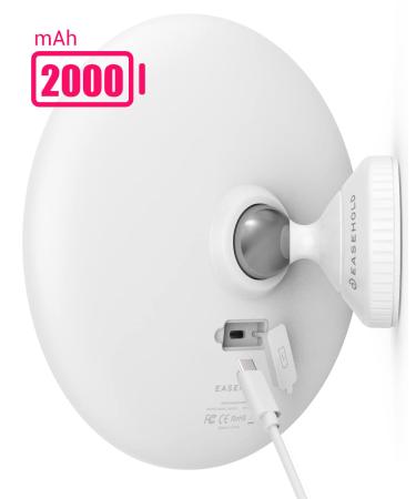 EASEHOLD 7X Magnifying Makeup Mirror - Rechargeable, 3 Color Light, Suction Cup & Wall Mounted, Touch Control, 360 Rotation - Portable Vanity Mirror - Buy Online on GoSupps.com