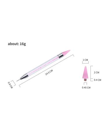 5pcs Double-Head Crystal Nail Tip Pens - Black Nail Point Drill Set for Precision Artistry | International Shipping Available - Buy Online on GoSupps.com