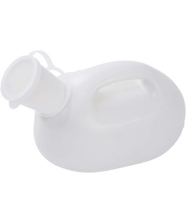 Urinals for Men - 2000mL Thick Plastic Mens Bedpan Bottle with Lid - Male Portable Pee Bottles - Travel Urine Collection Containers(White) Happy - Buy Online on GoSupps.com