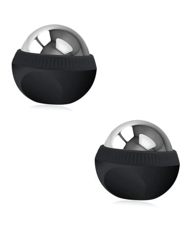 Beaupretty 2st massage ball made of stainless steel massage ball stainless steel balls Face massage device Massage device for muscle relief foot massager Massage roller Small massage device Eis therapy ABS