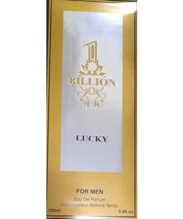 ONE BILLION Eau de Parfum for Men Fragrnce Natural Casuel Use 3.4 Fl Oz.