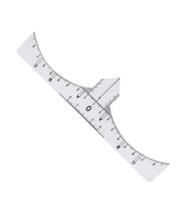 FOMIYES Scale Ruler 10pcs Set Eyebrow Stencil Makeup Gadgets Eyebrow Guide Measure Tool Template Disposable Eyebrow Tools