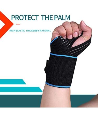 ENOSCO 16 Professional Quality Wrist Wraps for Weightlifting & Gym - Breathable Elastic Support Braces in Blue | Men & Women Powerlifting Gear - Buy Online on GoSupps.com