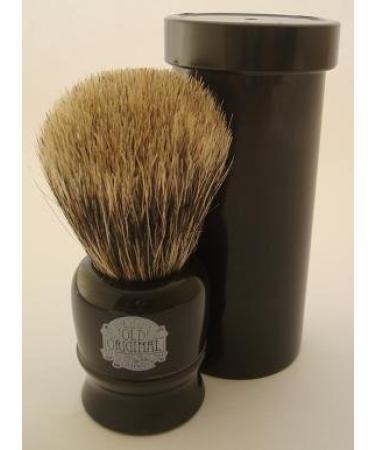 Progress Vulfix 2190 Pure Badger hair travel shaving brush with tube black by Progress Vulfix