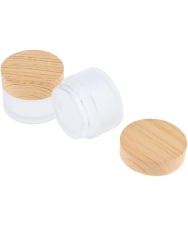 B Blesiya 4 Pieces 50g Empty Glass Cream Jars - Ointment & Cosmetic Containers with Screw Lid for International Shipping - Buy Online on GoSupps.com