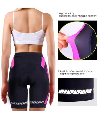 Buy Women's Padded Cycling Shorts - Fast-Drying Elastic Bike Pants with 4D Cushion for Maximum Comfort | International Shipping Available - Buy Online on GoSupps.com