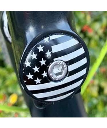Dubbs Hardware Aluminum 1-1/8 MTB Bike Headset Top Cap Cover | Merica Black - Buy Online on GoSupps.com