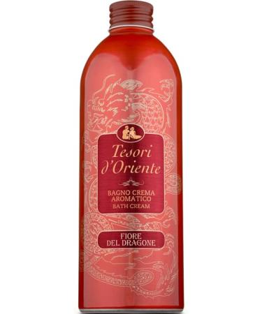 Tesori d'Oriente Dragon Flower Aromatic Cream Bath 500 ml (16.9 Fl oz) 1 Unit - Made in Italy Italian Import