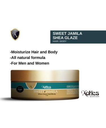 Xotics by Curtis Smith Sweet Jamila Shea Glaze 4 oz - Nourishing Shea Butter & Essential Oil Fusion for Healthy Hair and Skin - Buy Online on GoSupps.com