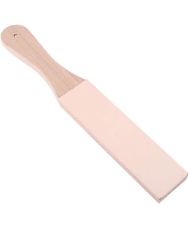 Premium Leather Sharpener with Wooden Handle - Ideal Tool for Sharpening Blades Razors Daggers & Knives - Buy Online on GoSupps.com