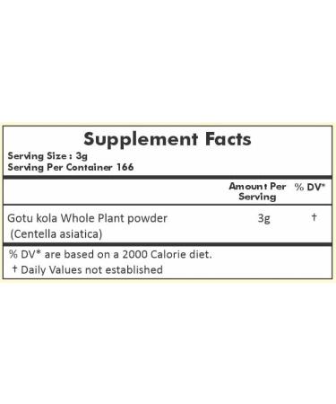 Herbal Hills Gotu Kola Powder 500g - Natural Mandukparni/Centella asiatica Supplement - Buy Online on GoSupps.com