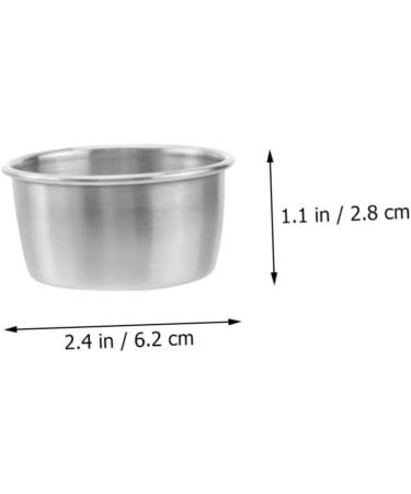 ABOOFAN 15 Pcs Sauce Cup Sauce Dipping Bowl Dipping Bowl Iced Coffee Cup Mini Dipping Small Appetizer Plates Serving Dish Mustard Plate Dishes Side Dishes Stainless Steel Fries - Buy Online on GoSupps.com