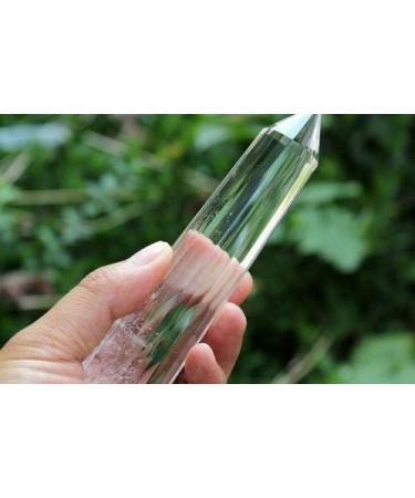 6.15" 24 Sided Vogel Style Clear Natural Quartz Crystal Point Round Bottom 263g ningxiao - Buy Online on GoSupps.com
