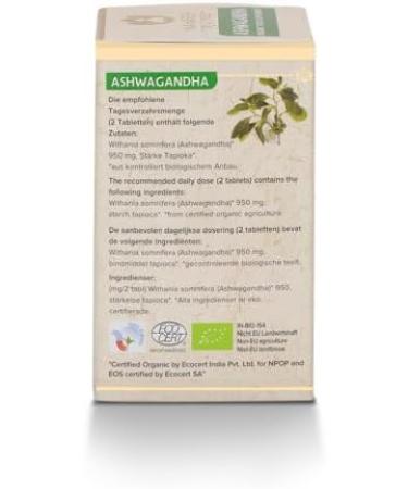 Maharishi Ayurveda Ashwagandha - Organic Indian Sleep Berry 60 Tablets - Vegan Lab Tested Quality - Buy Online on GoSupps.com