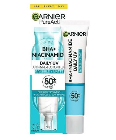 Garnier GARNIER PURE ACTIVE DAY MAT FLUID BHA ET NIACINAMIDE SPF 50 40 ML