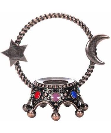 JOVIVI Dragon Blood Jasper Crystal Ball with Bronze Star Moon Stand - Healing Gemstone for Wicca, Feng Shui & Meditation - Buy Online on GoSupps.com