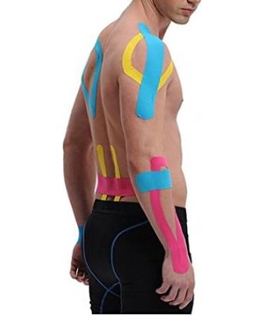 Kinesiology Tape Pro 2 Rolls - Athletic Waterproof Muscle Support Tape for Athletes - 2 x 16.4ft - Beige - Buy Online on GoSupps.com