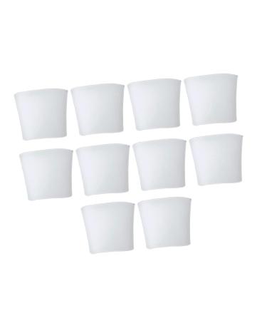 FRCOLOR 10pcs Cover Bunion Cushions Fertoe Toenail Patch Thumb Protector Thumb Guards for Small Sleeve Cushions Caps Spreader Gel Women's Eversion Pad White 1.7x1.5cm White