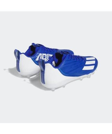 adidas Men's Adizero Spark Football Shoe - White/Team Royal Blue - Size 11.5 - Buy Online on GoSupps.com