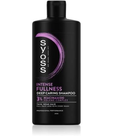Schwarzkopf Syoss Full Hair 5 Volume Shampoo 440 ml 5in1 Fine Hair Strength & Volume Booster veganistisch - Buy Online on GoSupps.com