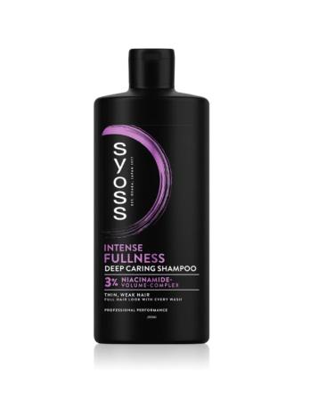 Schwarzkopf Syoss Full Hair 5 Volume Shampoo 440 ml 5in1 Fine Hair Strength & Volume Booster veganistisch