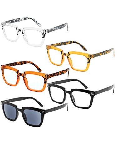 Eyekepper 5-Pack Design Reading Glasses for Women Include Reading Sunglasses +3.00 5pcs-mix 3.0 x