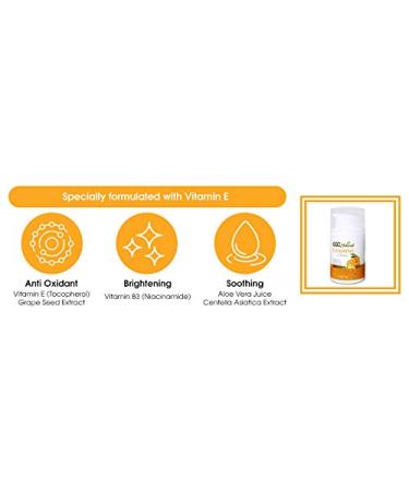Vitamin C Cream with Hyaluronic Acid & Vitamin E - Organic Anti-Wrinkle & Anti-Aging Face and Eye Cream 1.7 oz - Buy Online on GoSupps.com