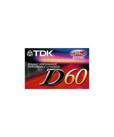 TDK D60 IEC I/Type 1 High Output Audio Cassette.