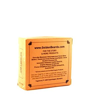 Organic Beard Balm - Toscana 60ML | 100% Natural Handcrafted Beard Care | Jojoba Argan & Apricot Oil | Made in Denmark - Buy Online on GoSupps.com