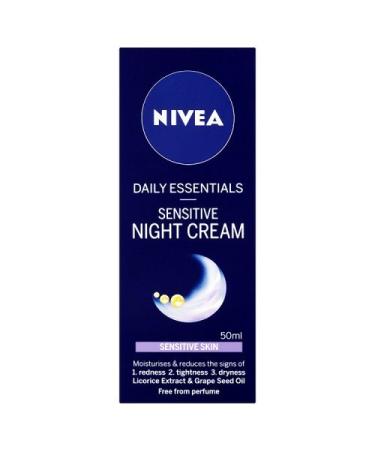 Nivea Daily Essentials Sensitive Night Cream 50 milliliters