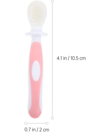 Gatuida Baby Bite Toy & Toothbrush Set - 2 Silicone Cleaning Brushes for Children | 1 Pack Pink - Buy Online on GoSupps.com