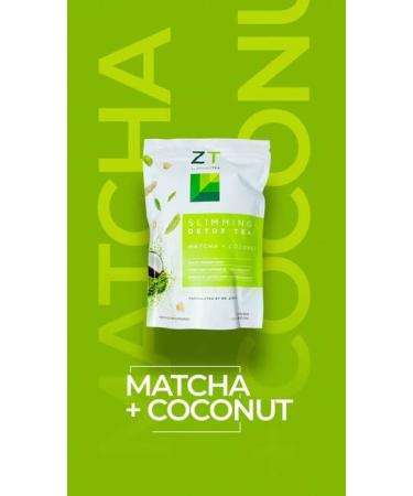 Dr. Zisman ZT Slimming Tea Matcha-Coconut Detox Blend - 28 Tea Bags for Weight Loss, Antioxidant Effects, Mood Enhancement, and Improved Concentration - Buy Online on GoSupps.com