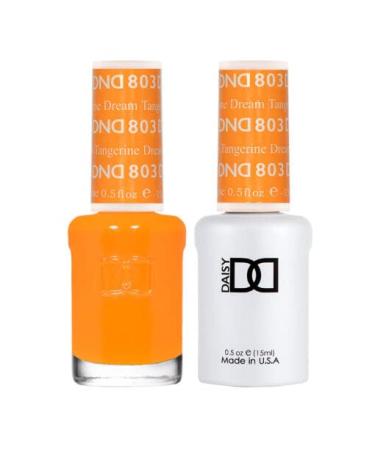 DND Duo 803 Tangerine Dream - Gel & Matching Lacquer Polish Set 0.5 Ounce DNDDIASY-803T