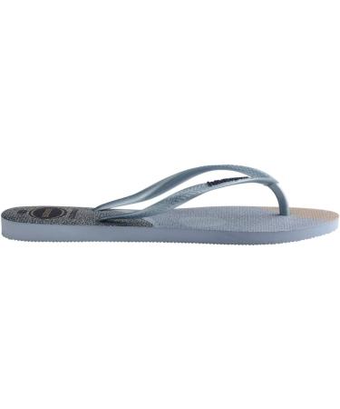 Havaianas Slim Palette Glow Flip Flops for Women - Ashley Blue EU 35/36 | Stylish & Comfortable Summer Footwear - Buy Online on GoSupps.com