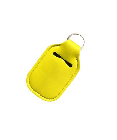 dijiusidy Key Chain Thoughtful Design Flip Caps Reusable Refillable Useful Bottle Holder Assorted Colors Portable Holders Straw Yellow XY Straw Yellow XY