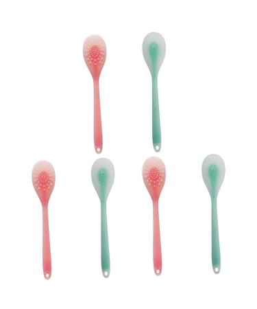 Ultechnovo 6 pieces Schabebrett Schabenhammer Body massager Massage Pat Klopfer Backmassagestab Paddel Massage Tool Handbook Silicail Rosa Gr nx3st 35x6.5x2cmx3PCs